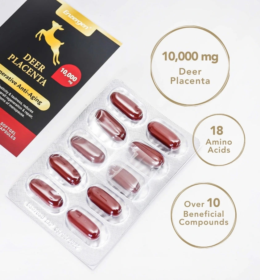 Product image of Deer Placenta 10-Day Trial Pack from KiwiCorp – short-term deer placenta supplement for vitality.