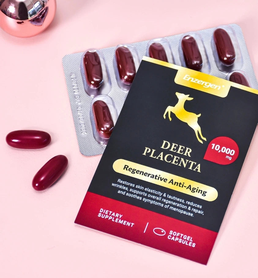 Product image of Try It Deer Placenta 10-Day Trial Pack from KiwiCorp – sample-sized wellness and beauty capsules.
