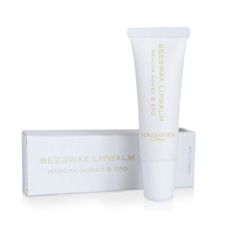 Manuka Honey and Beeswax Lip Balm for dry and cracked lips